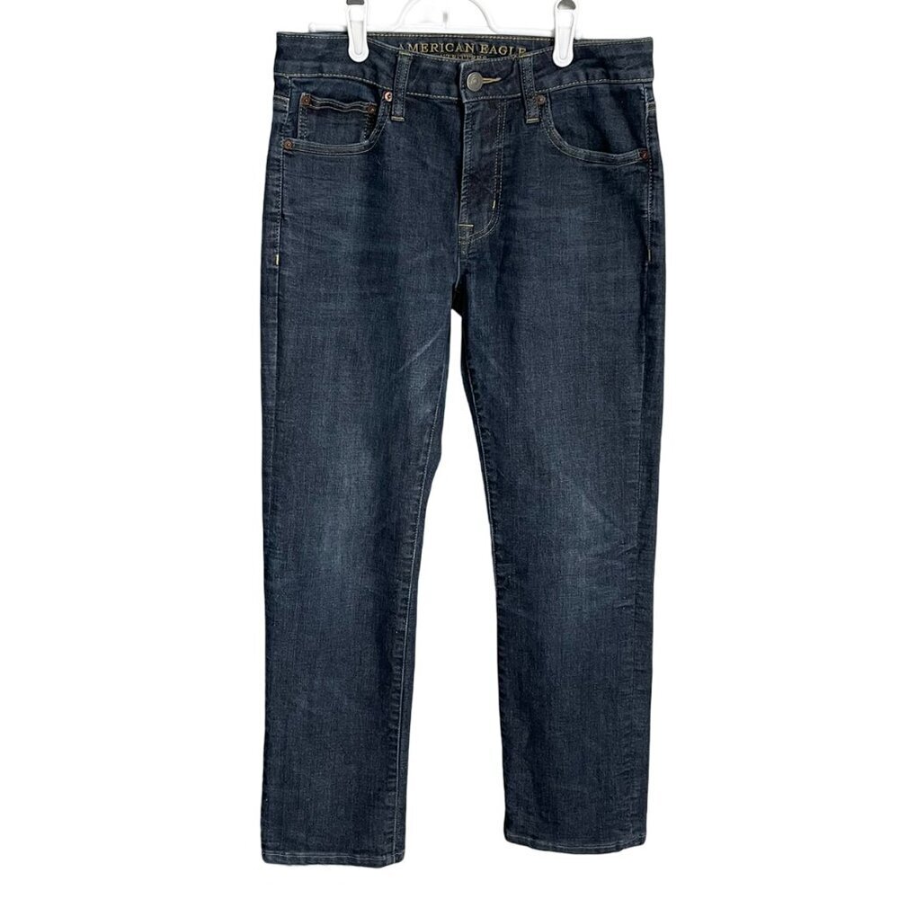 AMERICAN EAGLE Original Straight Jeans Mid-Rise Extreme Flex 4 Men's Size 31x32
